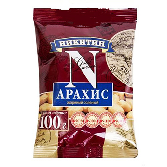 Арахис жареный  соленый 100г