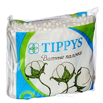 Палочки косметические  Tippys 100шт