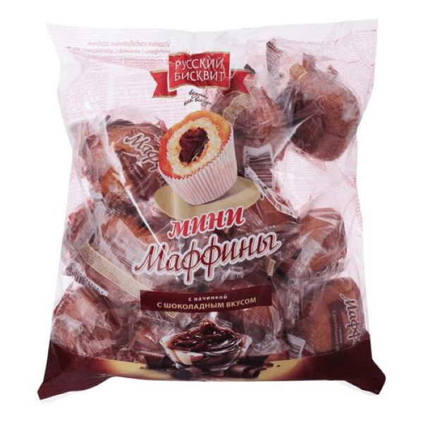 Мини-маффины шоколадный  вкус 465г