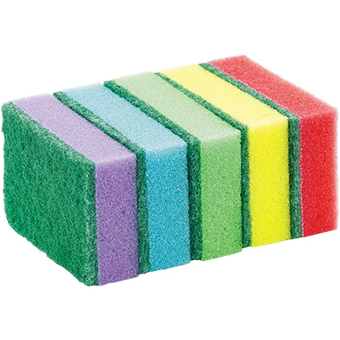 Губка для посуды 5шт