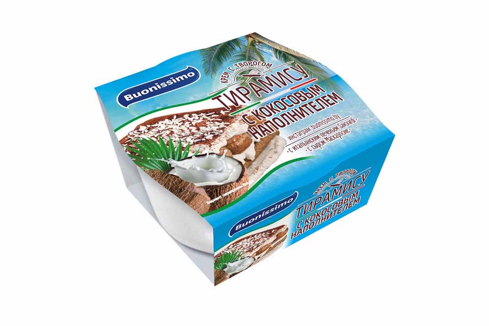 Крем твороженый Тирамису  с кокосом 150 гр