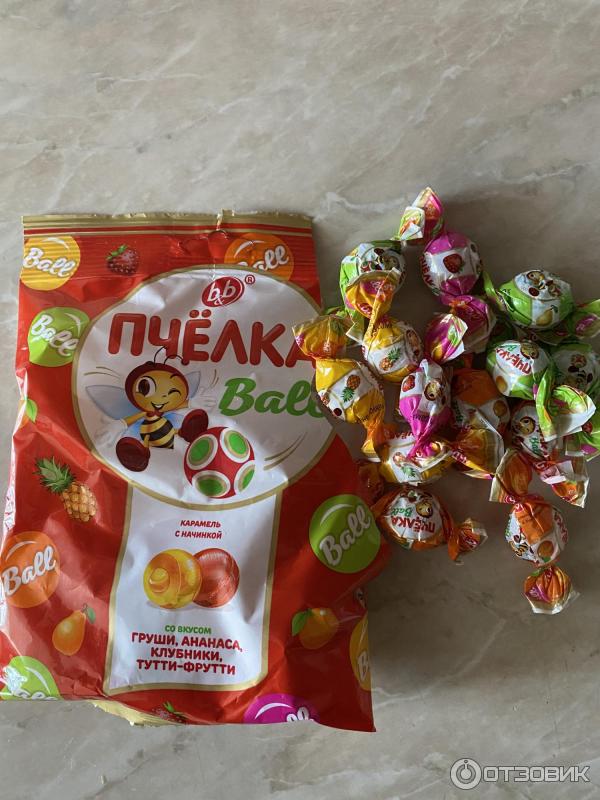 Карамель" Пчелка"  с начинкой    180 гр