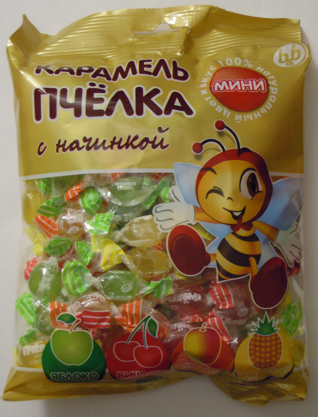 Карамель Пчелка микс мини 180г.