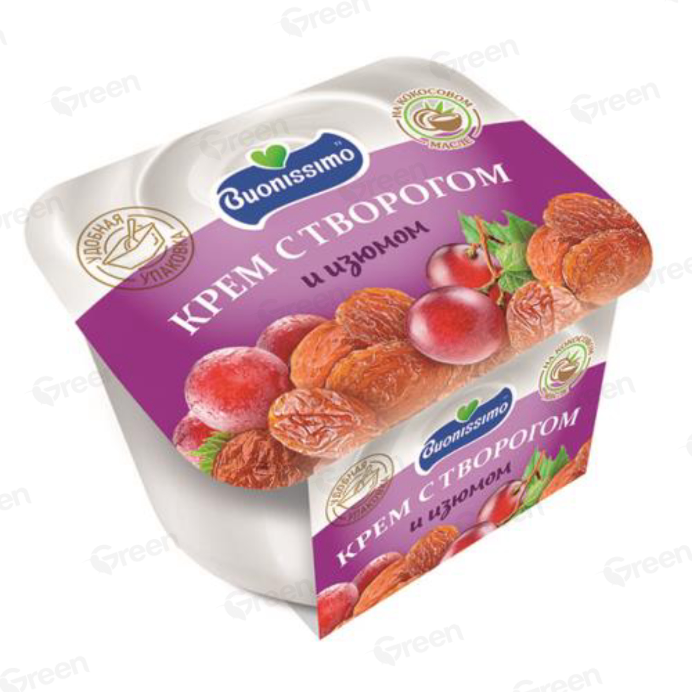 Крем с творогом и изюмом 180 гр