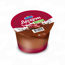 Крем с творогом Десерт шоколад с вишней 250г.