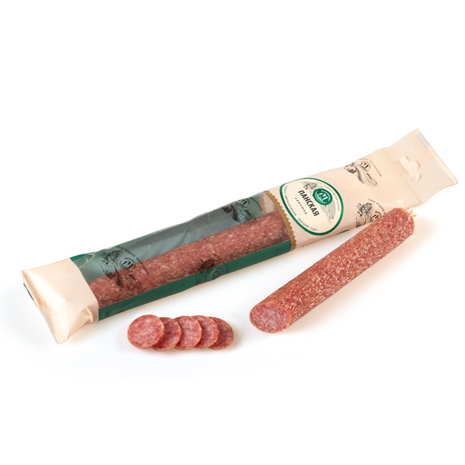 Колбасное издлие сырокопченое "Панская"  210 гр