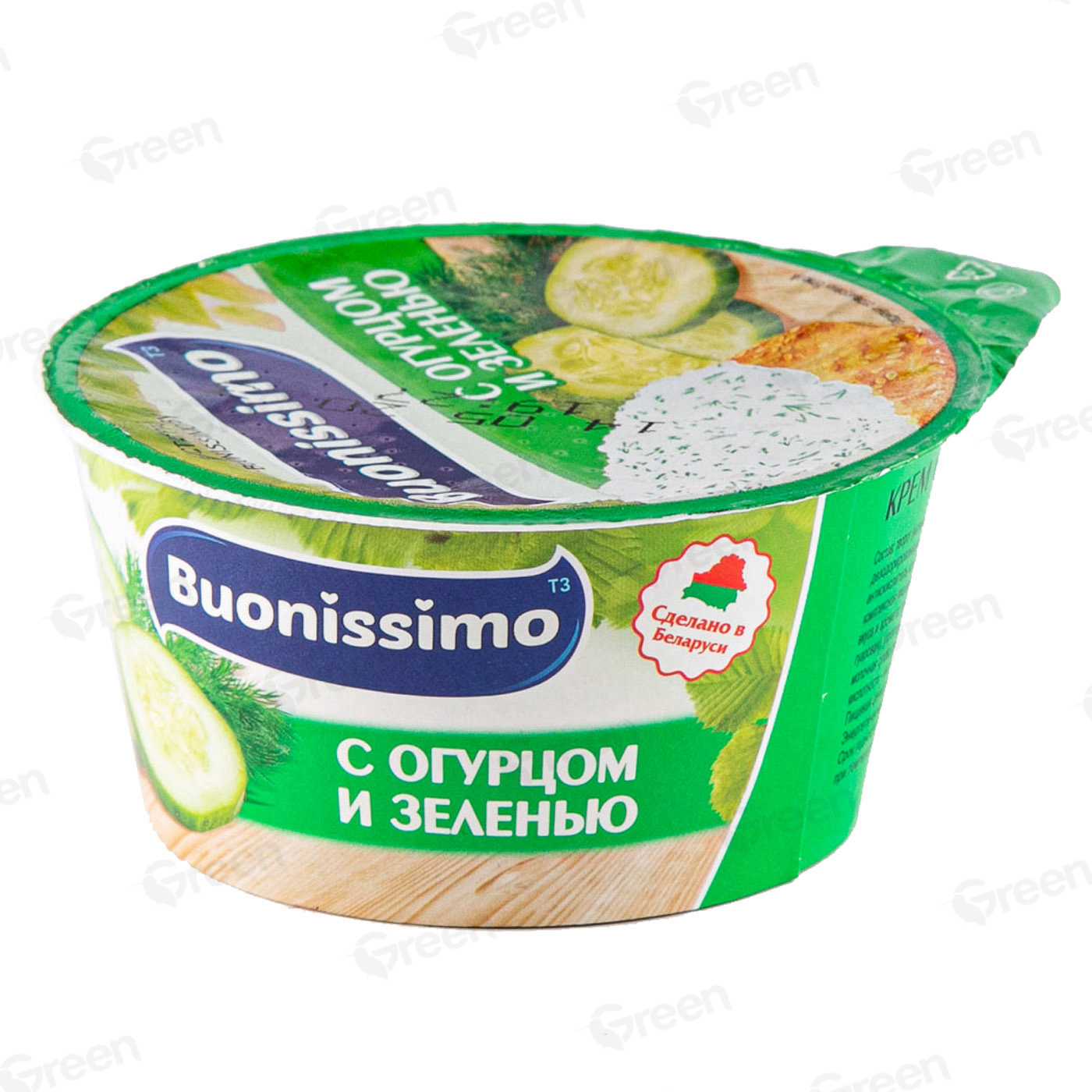 Крем с творогом  и огурцом с зеленью 120 гр