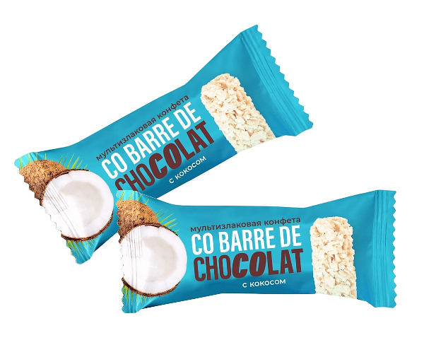 Мультизлаковые конфеты  Co barre de CHOCOLAT 135 гр