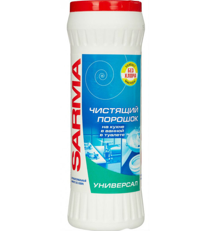 Чистящий порошок Sarma  отбеливание+антибактериальный эффект 400г.