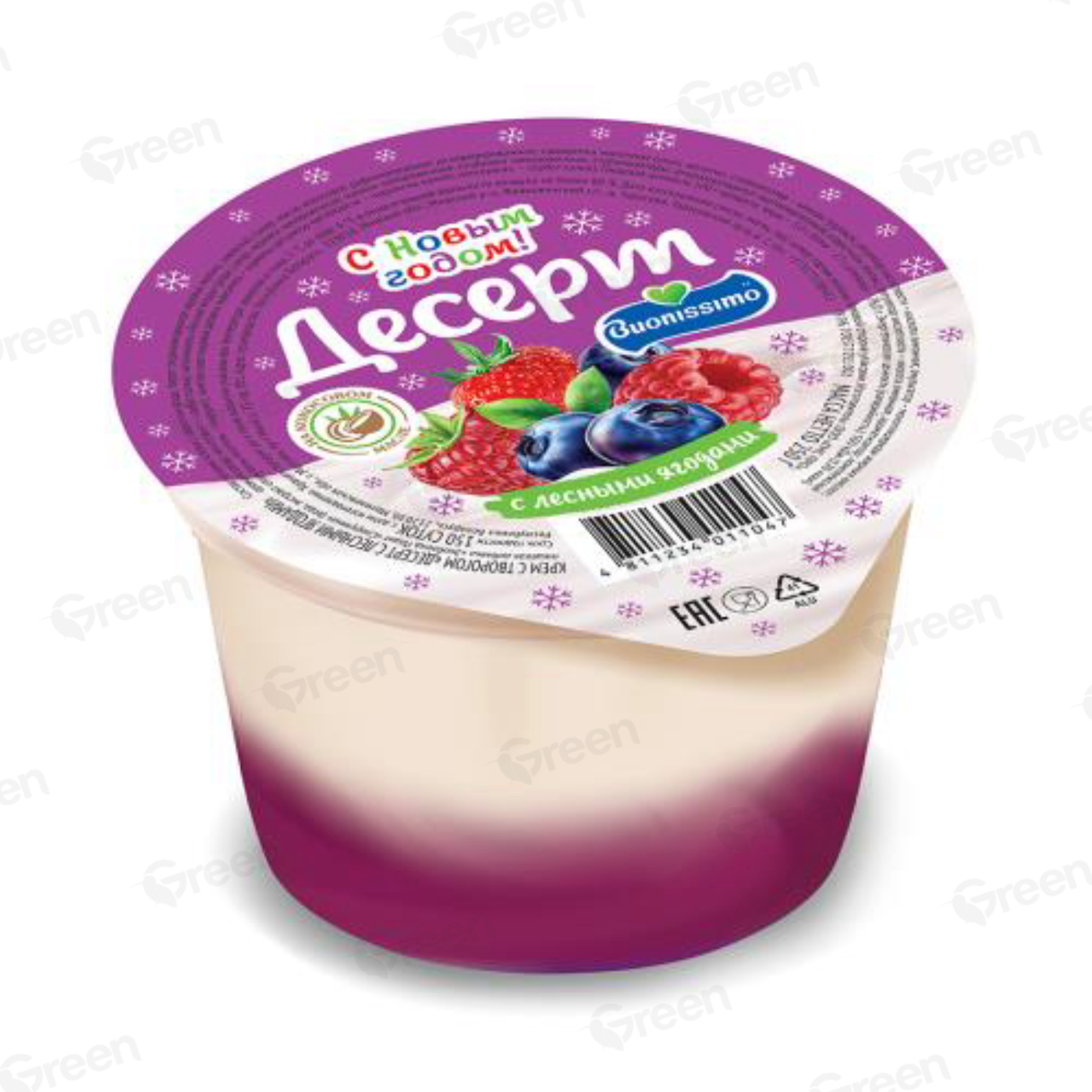 Десерт BUONISSIMO с лесными ягодами 250 гр