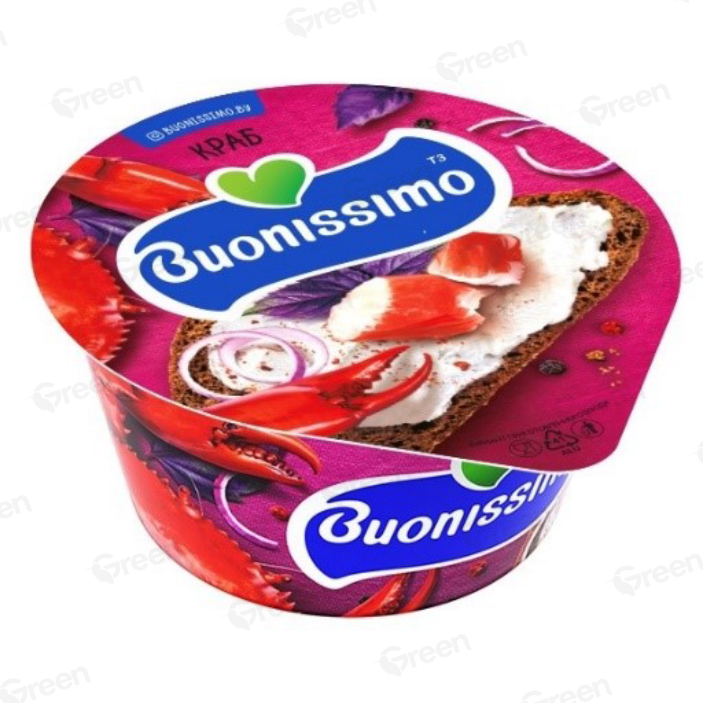 Крем BUONISSIMO c творогом и вкус краба 120 гр
