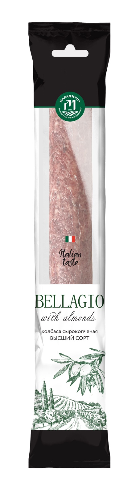 Колбасное изделие сырокопченое салями "Беладжио" высшего сорта 0,180 гр