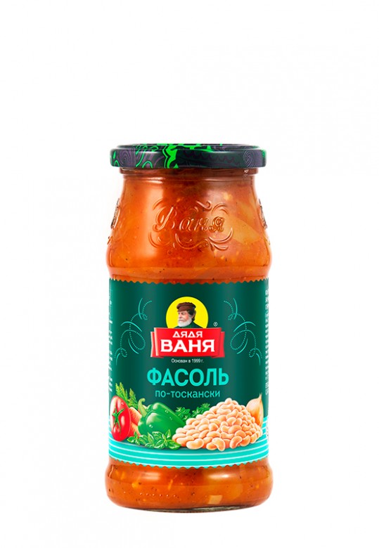 Закусочка Дядя Ваня  Фасоль по - тоскански 460 гр