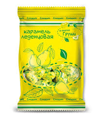 Карамель леденцовая вкус груши 200г
