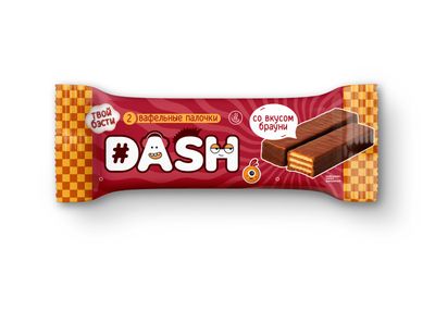 Вафли DASH со вкусом брауни 35г.