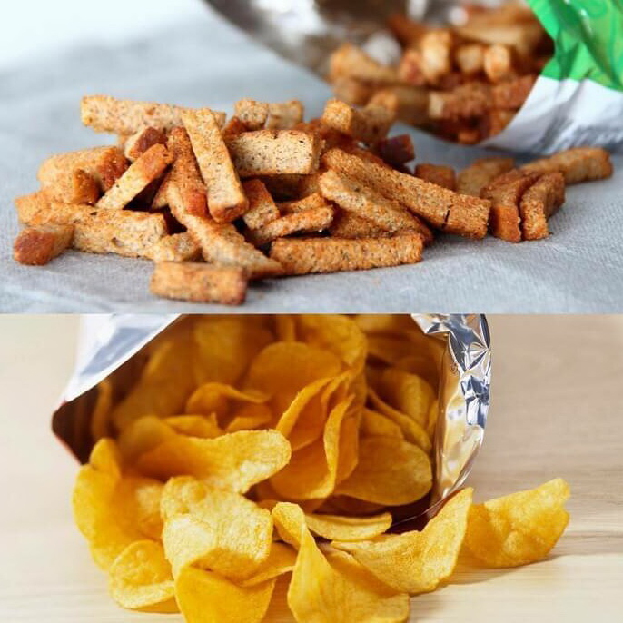 Чипсы, сухарики